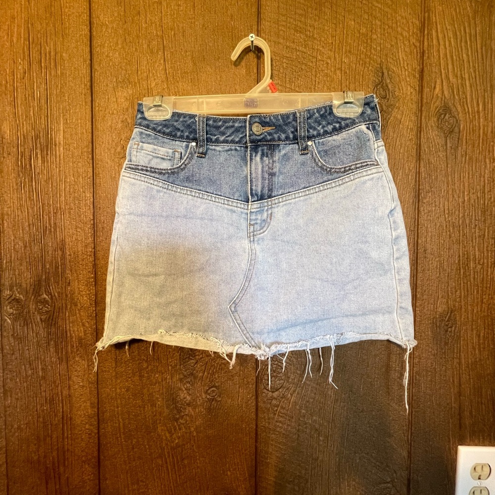 PacSun Blue Denim Mini Skirt